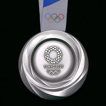 2020 Olympic Games Silver Medal reverse