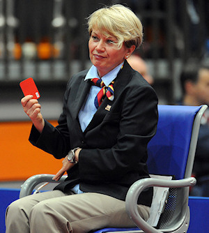 Yellow cards and red cards in table tennis