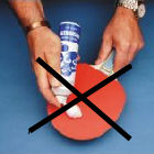 Table tennis rubber cleaners are banned