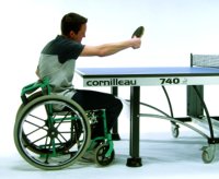 Wheelchair table tennis table