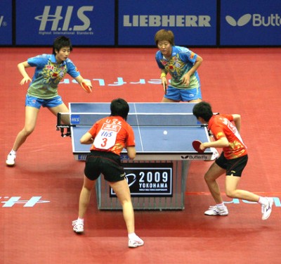 2009 World Championships - Womens Doubles finalists